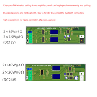 Carte d'amplificateur Bluetooth personnalisée Module BT DIY Mode amplificateur de puissance