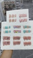 Ongles Press-On Faits Main Personnalisés pour Femmes – Lot de 10 Pièces de Haute Qualité – Design Unique Style Français – Application Beauté des Ongles pour Doigts