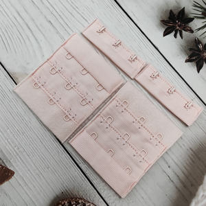 Crochets et attaches pour soutien-gorge en nylon avec logo OEM, clips noirs et attaches pour couture de soutien-gorge, accessoire de couture pour robe femme, couleur personnalisée - Product Image 3