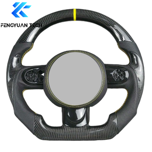 Volant de voiture en fibre de carbone pour <span class=keywords><strong>Mini</strong></span> JCW R56 F56 F54 F55 F60 Cooper S Sport 2017 2018 2019 2020 <span class=keywords><strong>2021</strong></span> 2022 sans airbag - Product Image 3