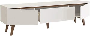 <span class=keywords><strong>75</strong></span> <span class=keywords><strong>pouces</strong></span> dernier design moderne unité de sol meuble TV design simple mobile meuble TV blanc pour le salon - Product Image 5