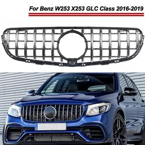 Argent W/ CAMERA GT Style Grill Grille pour MERCEDES-BENZ W253 X253 GLC 300 350 16-19 - Product Image 6