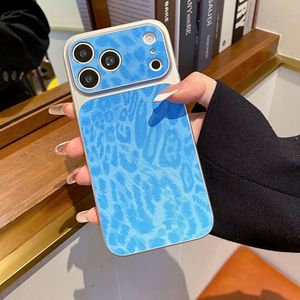 Housse de téléphone portable en <span class=keywords><strong>cuir</strong></span> anti-poussière à motif léopard faite à la main pour <span class=keywords><strong>iPhone</strong></span> 15 Pro 14 16 13 12 <span class=keywords><strong>11</strong></span> Pro Max, couleur unie, <span class=keywords><strong>coque</strong></span> luxueuse - Product Image 4