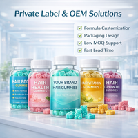 Gummies pour la croissance des cheveux en marque privée, gummies à la biotine et aux vitamines pour stimuler la croissance des cheveux, renforçer et nourrir des cheveux sains, fabrication OEM ODM