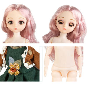 Poupée BJD 30CM avec 26 articulations mobiles, vêtements décontractés, accessoires de déguisement, décoration, mignonne princesse nue, cadeau de <span class=keywords><strong>mode</strong></span> pour fille, <span class=keywords><strong>jouet</strong></span> DIY - Product Image 5