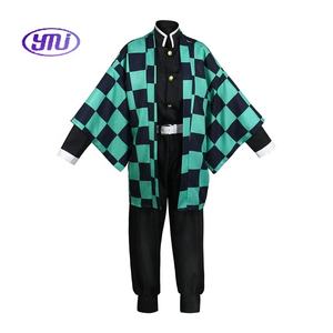 Demoned Slayer Anime Vêtements Cape Veste Kamado <span class=keywords><strong>Tanjirou</strong></span> Cosplay Costume <span class=keywords><strong>Kimono</strong></span> Uniforme Ensembles - Product Image 4