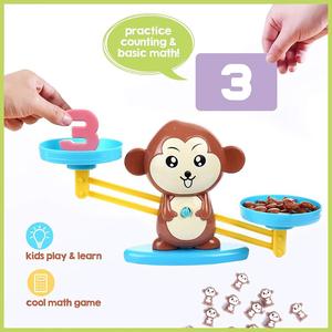 Jeu de mathématiques amusant Monkey Balance |   Jouet éducatif STEM pour enfants |   Cadeau amusant et engageant pour les enfants de 3 ans et plus - Product Image 5