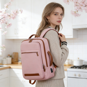 Mochila Expandible para Portátil, de Gran Capacidad, Informal, para Viajes de Negocios, Escuela, con Carga USB, Libre de Control - Product Image 2