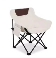 Nouveau design Chaise de camping pliante d'extérieur Chaise de camping en tube de fer portable pour le glamping en plein air Chaise pliante