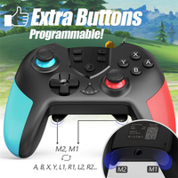Joystick Gamepad Nirkabel 2.4G BT Kustom Pabrik untuk PC/Konsol NS Switch