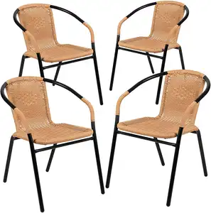 Плетеные стулья для улицы, самая дешевая 2022 поставка, ротанговая мебель Cebu