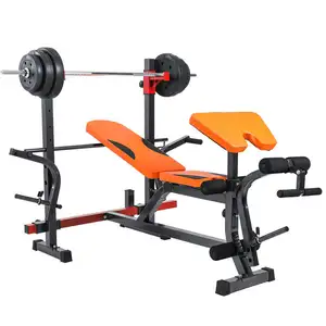 Musculação profissional Dobrável Peso Banco Press Strength Training Gym Bench