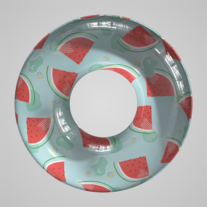 ห่วงว่ายน้ำพีวีซีลายทางแบบเป่าลมลอยน้ำได้เป็นมิตรกับสิ่งแวดล้อมสำหรับกีฬาทางน้ำห่วงว่ายน้ำชายหาดปาร์ตี้สำหรับเด็ก - Product Image 5