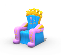 Chaise d'extérieur gonflable, couronne, gonflable, jeux de fête, fauteuil de sport, à air, commercial, 1 pièce