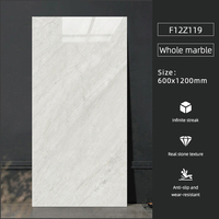 Prix de gros Carreaux de sol en porcelaine Sol moderne en faux marbre 60X120 Brique réfractaire Intérieur Matériaux de construction Mur caractéristique TV