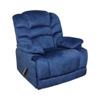 Fauteuil inclinable de massage vibrant confortable de style moderne pour salon, avec fonction manuelle et revêtement en velours