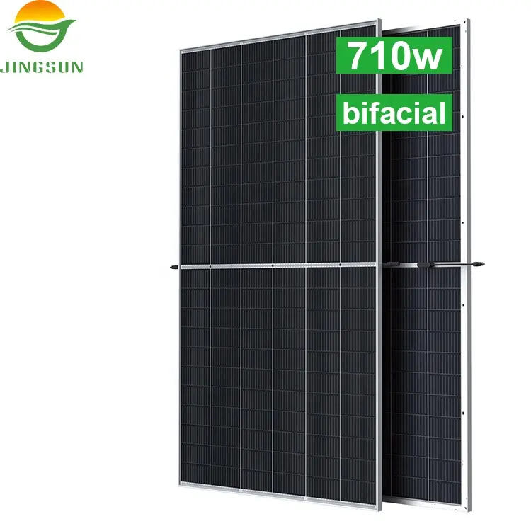 Jinsun 가장 큰 Bifacial 태양 전지판 710W 700W 690W 685W 절반 세포 Monocrystalline 실리콘 Pv 태양 전지판