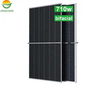 Jinsun Biggest Bifacial Solar Panel 710W 700W 690W 685W Half Cell Monocrystalline Silicon Pv Solar Panels