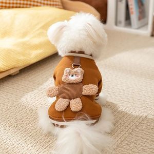 Sudaderas con capucha para perros con estampado adorable, disfraz de cachorro, chaqueta <span class=keywords><strong>c</strong></span>álida para perros pequeños, ropa para perros, ropa para <span class=keywords><strong>Chihuahua</strong></span>, Bichón, Pug, invierno - Product Image 2