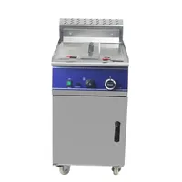 Venta caliente comercial tanque de gas freidora pollo frito chips eléctrica freidoras máquina para restaurante de comida rápida