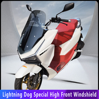 Pare-brise de moto TORST Lightning Dog 150/Haojin Hunting 150 - Verre trempé et PMMA - Nouvelle version améliorée