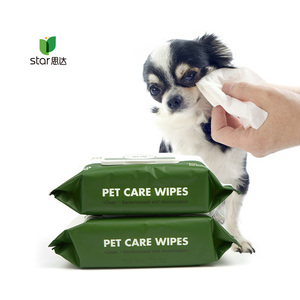 Tisu basah hewan peliharaan organik air perawatan ramah lingkungan OEM sekali pakai untuk anjing - Product Image 4