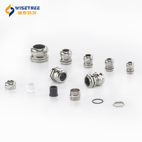 Presse-étoupes en laiton nickelé à plusieurs trous IP68 pour câbles basse tension M32/M40/M50, haute durabilité, usage industriel, CE ROHS