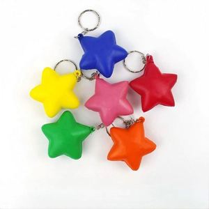 Hot Selling Promotional Heart Shaped Star Shaped Stress Reliever Keychain With Logo Texts for Tradeshow Giveaways - Product Image 2