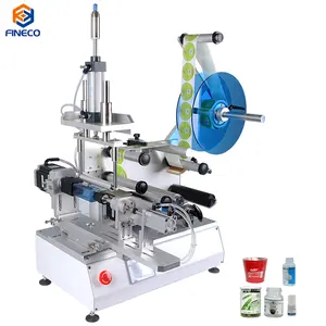 Factory Price manual Efficient Flat bottle Small Square Bottle Labeling Applicator Labeling Machine Square Bottle