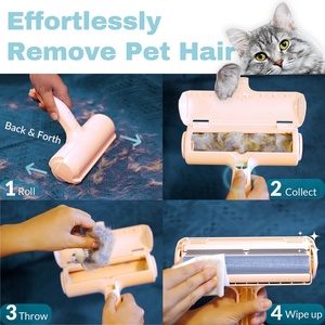 OEM ODM Custom Logo Color Reusable Cat Dog Pet Fuzz Fur <b>Lint</b> Cleaner <b>Roller</b> Hair Remover Removal Tool for Furniture Couch Carpet - Product Image 5