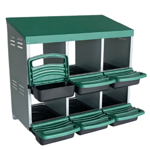 Unidades de Nidificación Apilables para Aves de Corral con Bandejas Extraíbles para Huevos, Solución de Alojamiento para Gallinas Ponedoras - Product Image 6