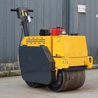 Compacteur routier vibrant à double tambour, mini-compacteur hydraulique pour asphalte et sol, pour la réparation routière
