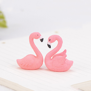 Miniatures élégantes de flamants roses pour décorations paysagères, petits oiseaux roses, ornements de bureau, accessoires de bricolage - Product Image 3