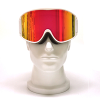 Lunettes de ski et de snowboard en gros, lentille cylindrique double PC, protection UV400, anti-buée, antidérapantes, pour sports de neige
