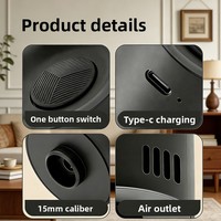 Mini Pompe à Vide Électrique Sans Fil 1300mAh Batterie 25W 3500Pa Aspiration Durable Adaptateur de Valve de Stockage Matériau Plastique Maison Voyage