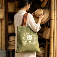 Pochette zippée en toile à motif de dessin animé personnalisé, sac de transport robuste et réutilisable, organisateur multi-scénarios, cadeau, souvenirs, ensembles cosmétiques