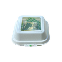 Boîte d'emballage pour tiramisu, boîte à déjeuner en bagasse de canne à sucre avec fenêtre, boîtes à gâteaux, boîtes à mousse, boîtes à dessert, pâtisserie