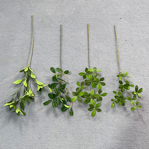 Feuilles de gardénia artificielles, branche de 30 cm à 100 cm, décoration de mariage, arrangement végétal - Product Image 2