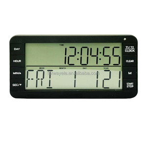 Yeni varış çift kanal dijital mutfak saymak ve manyetik LCD büyük ekran zaman yönetimi ile geri sayım sayacı saat - Product Image 2