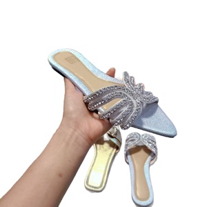 Nouvelles pantoufles plates décontractées pour femmes, couleur unie, doublure en cuir, bout fermé, grande <span class=keywords><strong>taille</strong></span>, collection été 2024 - Product Image 4