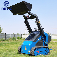 Vente en gros de chargeuses compactes forestières Broyeur sur chenilles Mini chargeuse compacte antidérapante Petite chargeuse compacte antidérapante