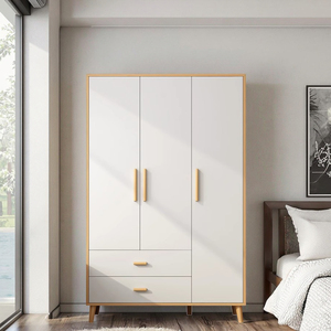 Armoires Économiques en Promotion <span class=keywords><strong>Armoire</strong></span> Enfant en Bois Style Nordique Penderie et Placards pour Chambre - Product Image 1