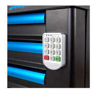 Armoire à roulettes numérique OEM à 8 tiroirs, prix d'usine, éclairage LED, panneau latéral suspendu, certifiée ISO CE, capacité 450 kg, design moderne