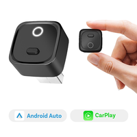 Adaptor Carplay 2 in 1 Nirkabel Android Auto USB Dongle dengan Konsumsi Daya Rendah, Daya USB, untuk Grosir Mobil OEM