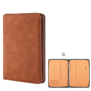 Carpeta <span class=keywords><strong>de</strong></span> Regalo Personalizada con Cierre, <span class=keywords><strong>de</strong></span> PU Suave, con Hojas Sueltas, para Documentos, Tamaño A5/A6, con Cubierta en Blanco - Product Image 1