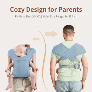 New USA &amp; Europe Hot Selling Foldable Comfort of a Traditional <strong>Baby</strong> Wrap <strong>Baby</strong> Sling <strong>Carrier</strong> Wrap Easy on <strong>Baby</strong> Skin - Product Image 4