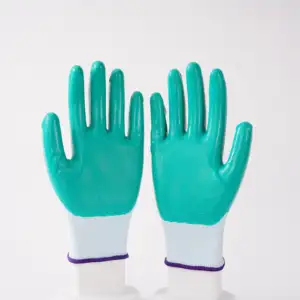 Cheap Price Pakistan - Sandy Work Gloves Nitrile Coated Glove