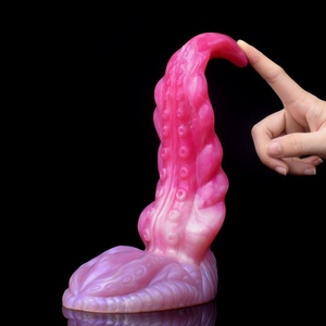 NNSX Silicone Tentacle <b>Dildo</b> Cock Penis Fantasy Stimulator Monster Cock Tongue Shaped <b>Dildo</b> Anal Toy for Gay Lesbian Couples - Product Image 6