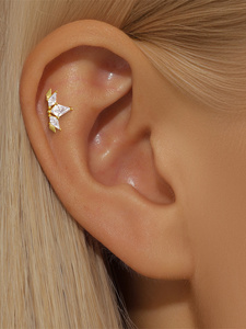 Pendientes de Plata 925 de Lujo con Ópalo y Circonita, Estilo Moderno para Mujer, Diseño de Moda para Bodas y Regalos - Product Image 4