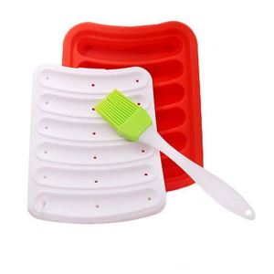 Moule à saucisses en silicone fait maison de qualité professionnelle pour la préparation de nourriture pour bébés, avec couvercle, pour la cuisson - Product Image 3